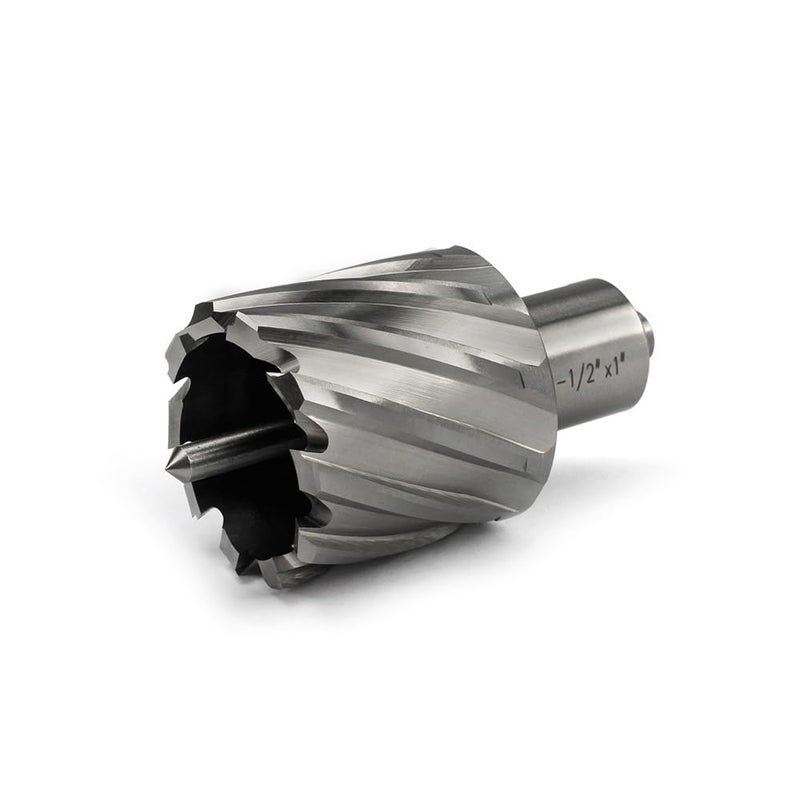 JESTUOUS Annular Cutter 1-1/2 Inch Cutting Diameter 3/4 Weldon Shank 1 Cutting Depth with Pilot Pin Slugger Bits HSS Kit for Magnetic Drill Press,1 Piece - Image 4